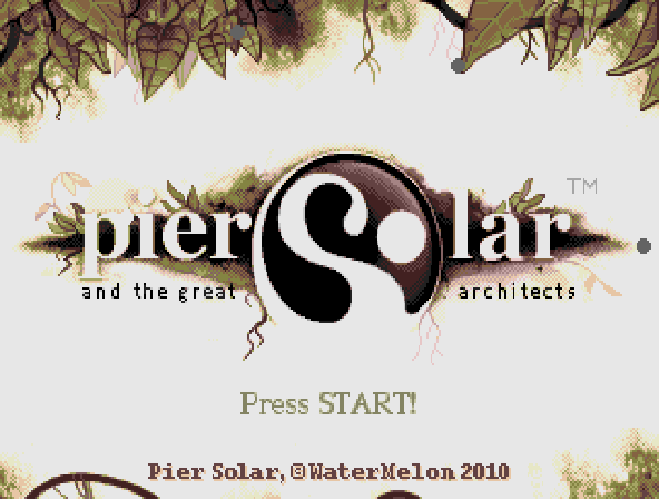 Pier Solar and the Great Architects Title Screen